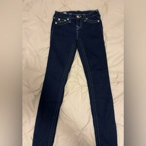 True Religion Halle mid rise super skinny jeans. Size 25.